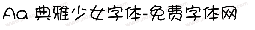 Aa 典雅少女字体字体转换